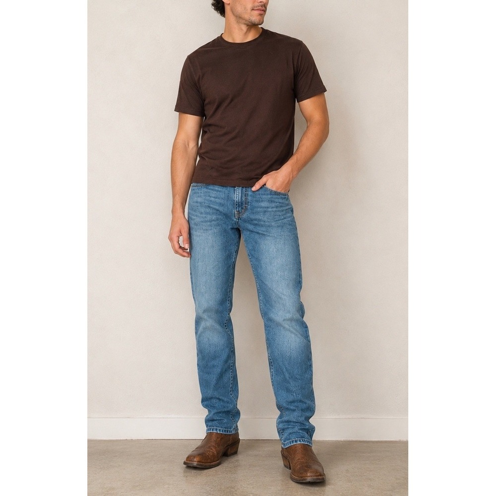 Cody James Jeans Mens 33x32 Medium Wash Blue Straight Leg Denim Casual Cowboy